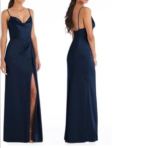 Navy blue gorgeous gown